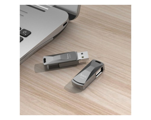 Флеш-накопичувач USB HOCO UD5 Wisdom high-speed USB 3.0 64Gb black mag-695753109981943675