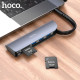 Перехідник HOCO HB22 TF to SD card holder Black mag-6931474749321134189