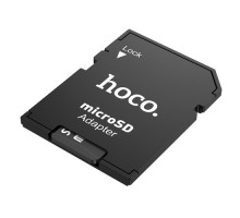 Перехідник HOCO HB22 TF to SD card holder Black mag-6931474749321134189