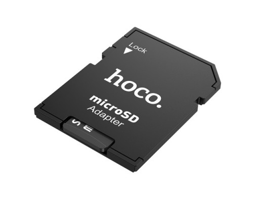 Перехідник HOCO HB22 TF to SD card holder Black mag-6931474749321134189