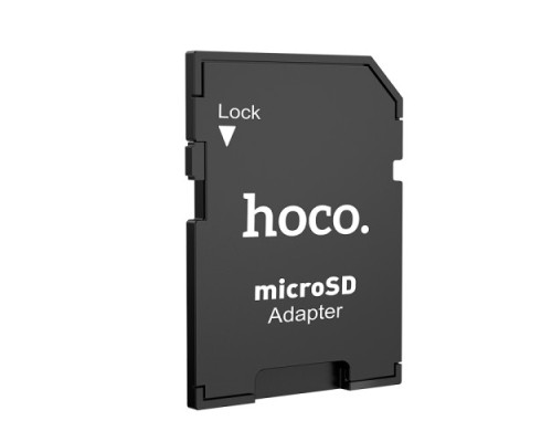 Перехідник HOCO HB22 TF to SD card holder Black mag-6931474749321134189