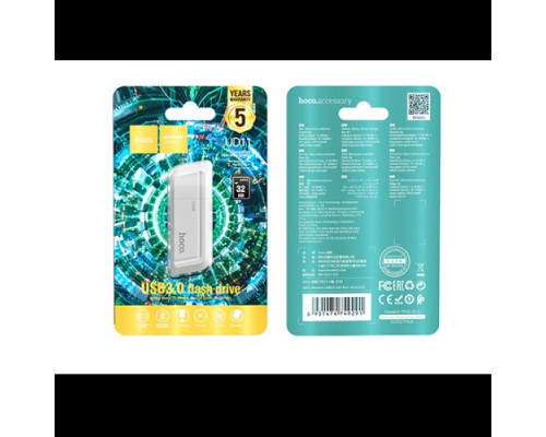 Флеш-накопичувач USB HOCO UD11 Wisdom USB 3.0 32Gb white mag-6931474749291134191