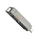 Флеш-накопичувач USB-A/C HOCO UD14 Clever USB3.2 Type-C mini flash drive 64GB metal gray mag-6942007611534145539