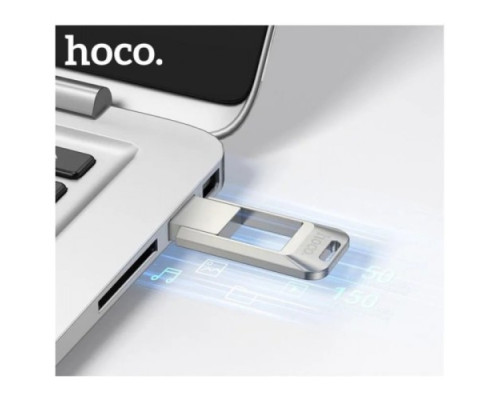 Флеш-накопичувач USB HOCO UD16 Smart USB3.0 16Gb silver mag-6942007641609132456