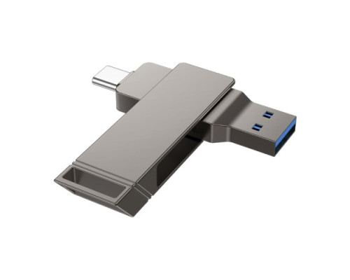 Флеш-накопичувач USB-A/C HOCO UD15 Clever USB3.2 Type-C 32GB Gray mag-694200761156535517