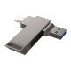 Флеш-накопичувач USB-A/C HOCO UD15 Clever USB3.2 Type-C 32GB Gray mag-694200761156535517