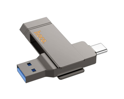 Флеш-накопичувач USB-A/C HOCO UD15 Clever USB3.2 Type-C 32GB Gray mag-694200761156535517