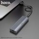 Корпус для зовнішнього SSD диску HOCO HB47 M.2 SSD Enclosure(USB-A3.1/6Gbps) Grey mag-6942007632355143488