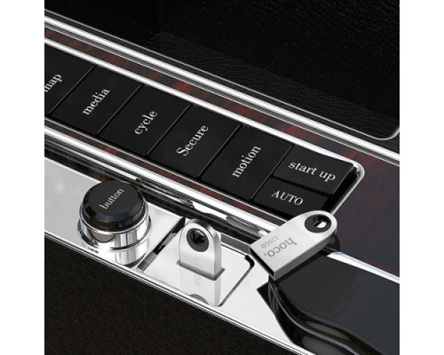 Флеш-накопичувач USB HOCO UD9 Insightful Smart mini car music USB drive 128Gb silver mag-693147472578345226