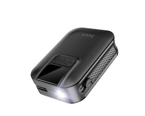 Автомобільний насос HOCO S53 Breeze portable smart air pump Black (6931474750136)