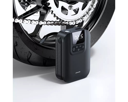 Автомобільний насос Usams US-ZB215 Mini Car Air Pump 5000mAh Black (CQBZB21501)