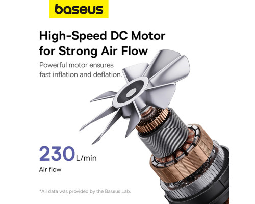 Портативний насос для матраців Baseus PocketGo Portable Air Pump Stellar White (C11157700221-00)