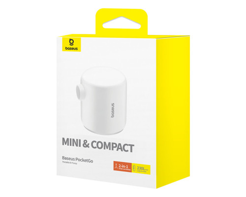 Портативний насос для матраців Baseus PocketGo Portable Air Pump Stellar White (C11157700221-00)