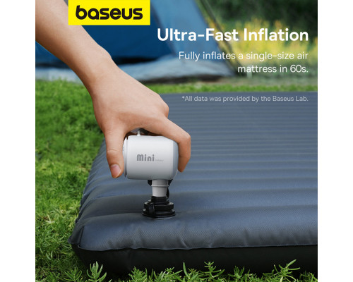 Портативний насос для матраців Baseus PocketGo Portable Air Pump Stellar White (C11157700221-00)