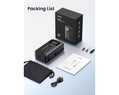 Автомобільний насос UGREEN Portable Tire Inflator (UGR-15951)