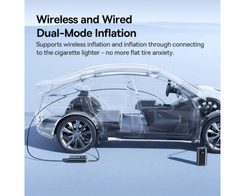 Автомобільний насос Baseus PrimeTrip VA1 Wired and Wireless 2-in-1 Tire Inflator Cosmic Black (C11169001121-00)
