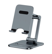 Підставка Baseus Desktop Biaxial Foldable Metal Stand (for Phones) Grey LUSZ000013 mag-693217261518554478