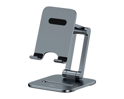Підставка Baseus Desktop Biaxial Foldable Metal Stand (for Phones) Grey LUSZ000013 mag-693217261518554478