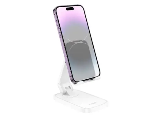 Тримач настільний Hoco HD8 Blackfish folding desktop stand Білий mag-6942007610810144912