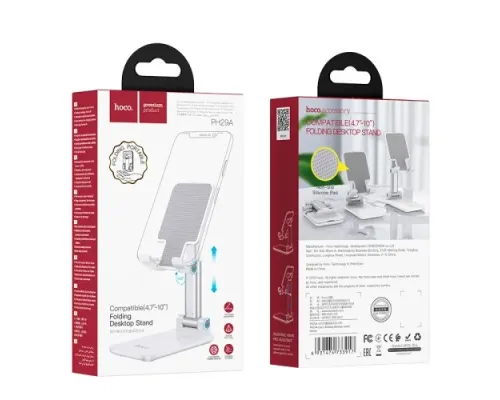 Тримач настільний Hoco PH29A Carry folding desktop stand White mag-6931474733917145072