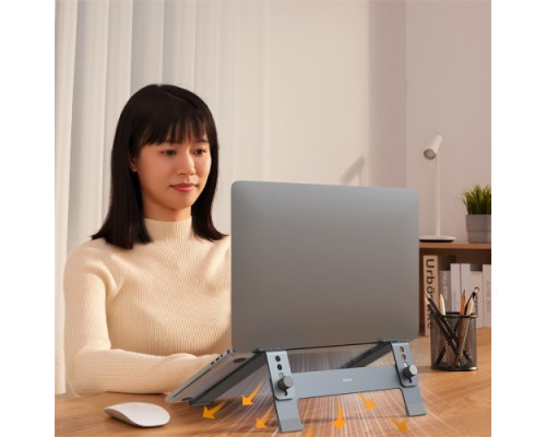 Підставка для ноутбука Baseus UltraStable Desktop Stand (4-Gear Adjustable) Grey B10053100811-00 mag-6932172630454135298
