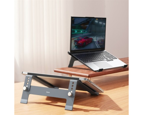 Підставка для ноутбука Baseus UltraStable Desktop Stand (4-Gear Adjustable) Grey B10053100811-00 mag-6932172630454135298