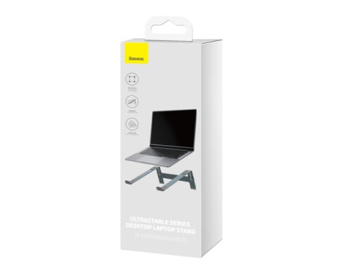 Підставка для ноутбука Baseus UltraStable Desktop Stand (4-Gear Adjustable) Grey B10053100811-00 mag-6932172630454135298