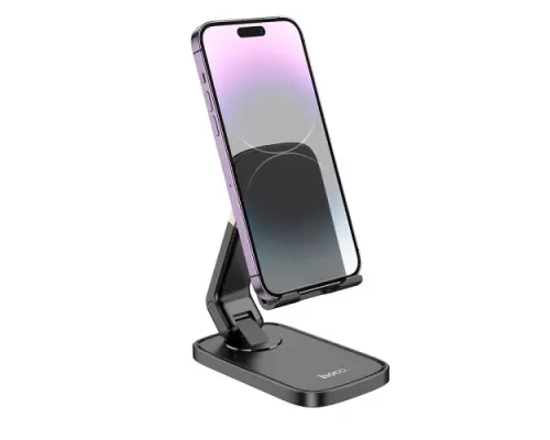 Тримач настільний Hoco HD8 Blackfish folding desktop stand Чорний mag-6942007610803151434