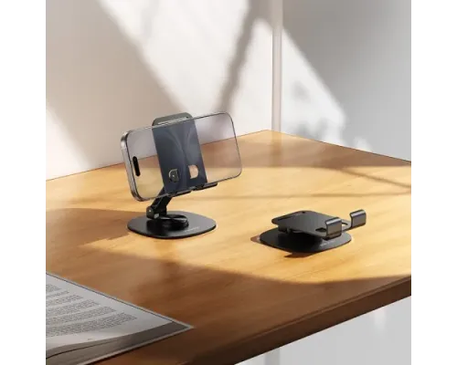 Тримач настільний BOROFONE BH138 Fit metal folding desktop stand чорний mag-6941991124501152232