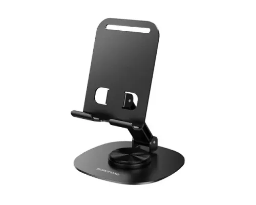 Тримач настільний BOROFONE BH138 Fit metal folding desktop stand чорний mag-6941991124501152232