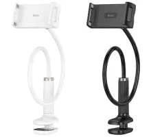 Тримач настільний Hoco HD10 Bamboo lazy stand Black mag-6942007639224145279