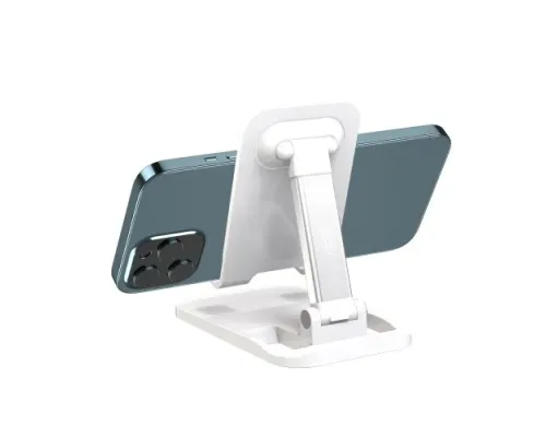 Настільний тримач XO C67 Aluminum alloy desktop holder for phone Білий mag-6920680876068144192