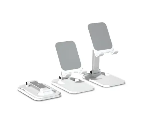 Настільний тримач XO C67 Aluminum alloy desktop holder for phone Білий mag-6920680876068144192