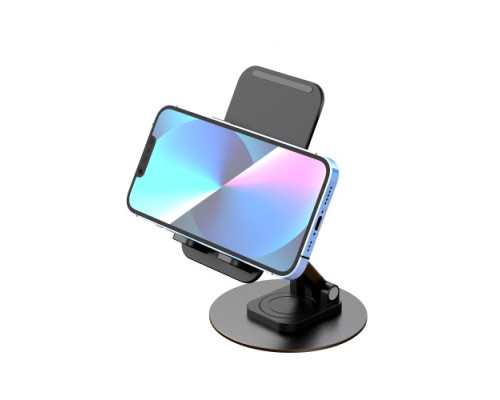 Настільний тримач XO C108 Small Disc Rotating 360° Metal Phone Holder Чорний mag-692068083231619802