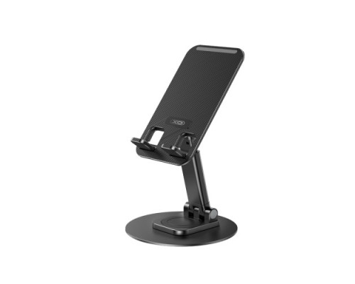 Настільний тримач XO C108 Small Disc Rotating 360° Metal Phone Holder Чорний mag-692068083231619802