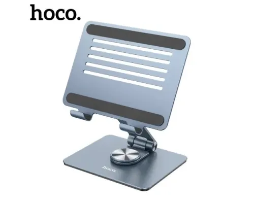 Підставка для планшета Hoco PH52 Might metal rotating tablet desktop holder Сіра mag-6931474788979146147