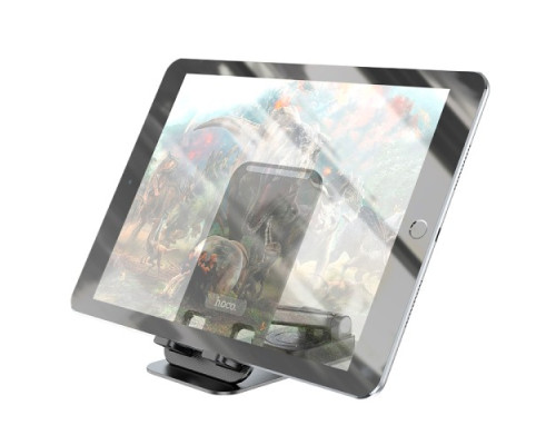 Тримач настільний Hoco PH50 Ivey folding rotatable desktop holder Black mag-6931474782861139631