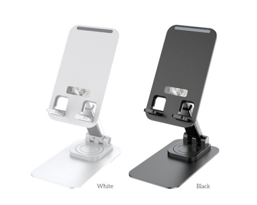 Тримач настільний Hoco PH50 Ivey folding rotatable desktop holder Black mag-6931474782861139631