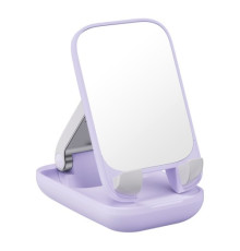 Тримач настільний Baseus Seashell Series Folding Phone Stand (with Mirror) Purple B10551501511-00 mag-693217262992254463