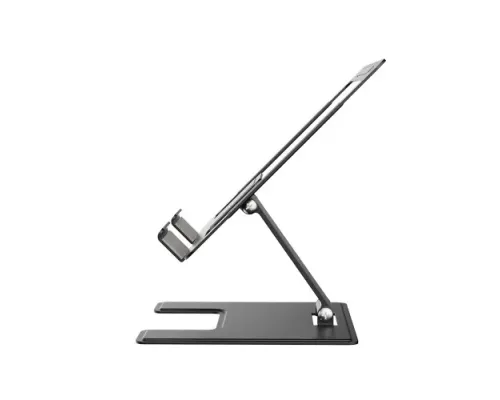 Настільний тримач XO C136 Small flat hollow all metal tablet holder Чорний mag-6920680845798147288