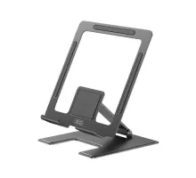 Настільний тримач XO C136 Small flat hollow all metal tablet holder Чорний mag-6920680845798147288