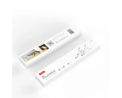 Настільний тримач XO C102 Plastic laptop folding stand Білий mag-6920680829774147285