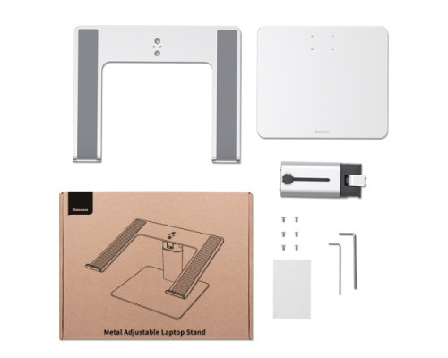 Підставка Baseus Metal Adjustable Laptop Stand Silver LUJS000012 mag-6932172608552135439