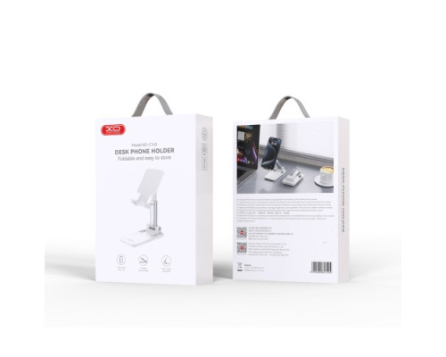 Настільний тримач XO C143 Desktop Phone Holder Білий mag-692068085749429893