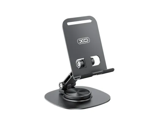 Настільний тримач XO C151 Metal 360° Rotating Desktop Cell Phone Holder Чорний mag-6920680859177147310