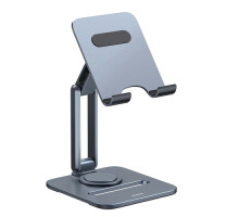 Підставка Baseus Desktop Biaxial Rotation Foldable Metal Stand (for Tablets) Grey B10431801811-00 mag-693217263026354465