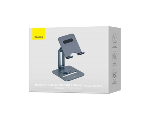Підставка Baseus Desktop Biaxial Rotation Foldable Metal Stand (for Tablets) Grey B10431801811-00 mag-693217263026354465