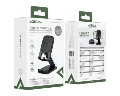 Тримач настiльний ACEFAST E45 tabletop folding stand for mobile phone Black mag-6974316286431153850