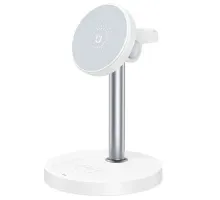 Настільний тримач XO CX038 Desktop Holder 15W 3-in-1 Wireless Charger (with Iron Piece) Білий mag-6975837582767147323