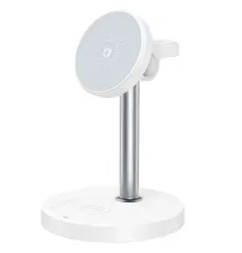 Настільний тримач XO CX038 Desktop Holder 15W 3-in-1 Wireless Charger (with Iron Piece) Білий mag-6975837582767147323